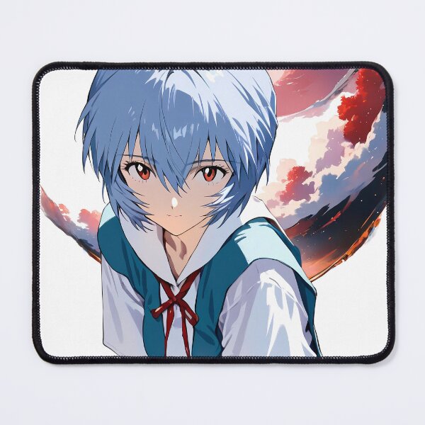 Item preview, Rei Ayanami Neon Genesis Evangelion Anime Girl Waifu Classic School Uniform designed and sold by CarlosBender.