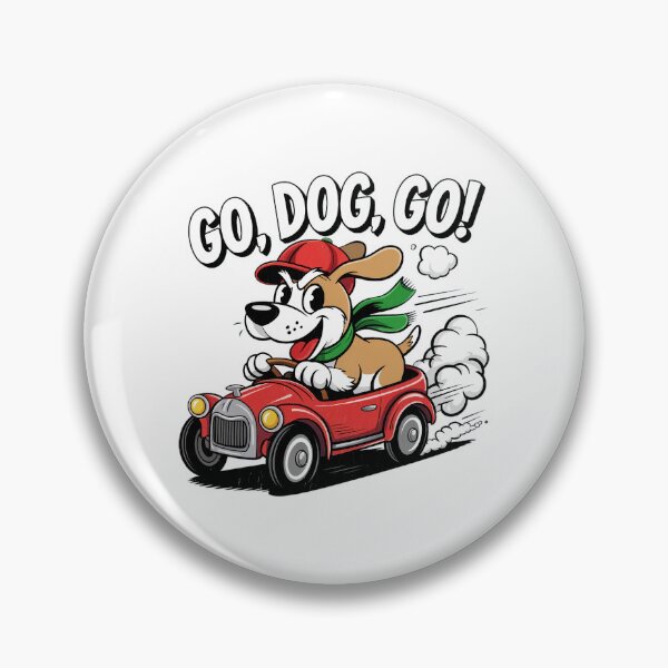 Item preview, Go Dog Go Black And White Classic Cartoon designed and sold by Nogameee142x.
