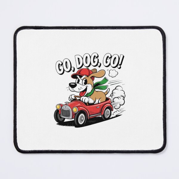 Item preview, Go Dog Go Black And White Classic Cartoon designed and sold by Nogameee142x.