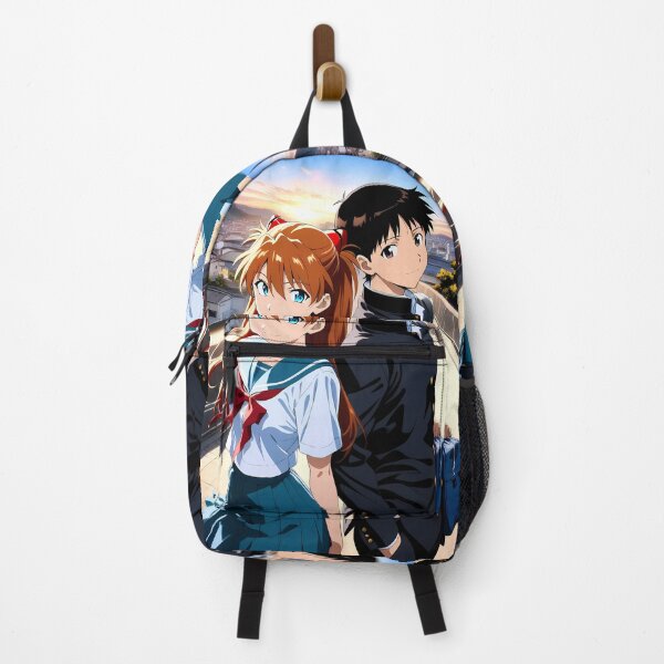 Item preview, Shinji Ikari Neon Genesis Evangelion Anime Rooftop Sunset Youthful City View designed and sold by CarlosBender.