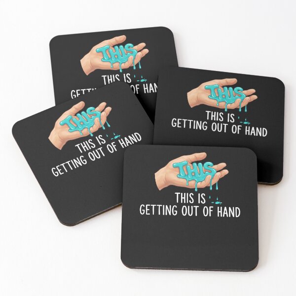 Item preview, This Is Getting Out Of Hand Pun Meme Graphic designed and sold by elderberry.