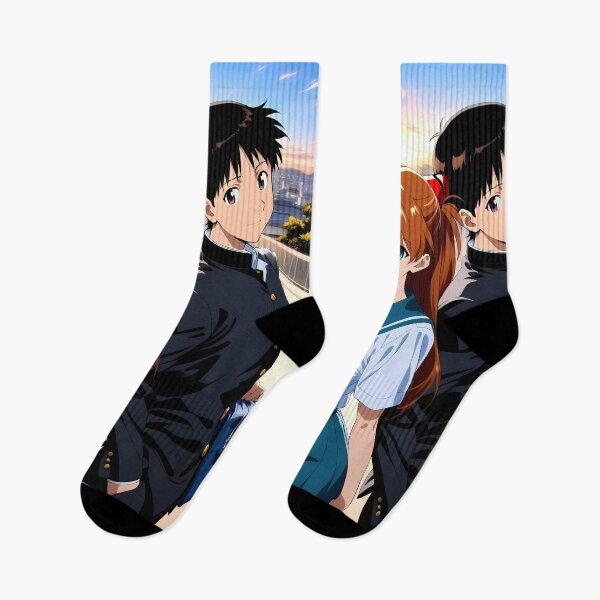 Item preview, Shinji Ikari Neon Genesis Evangelion Anime Rooftop Sunset Youthful City View designed and sold by CarlosBender.