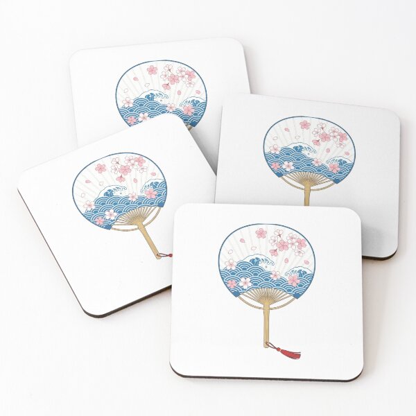 Item preview, Uchiwa Festival Fan Waves and Sakura designed and sold by Latrolll.
