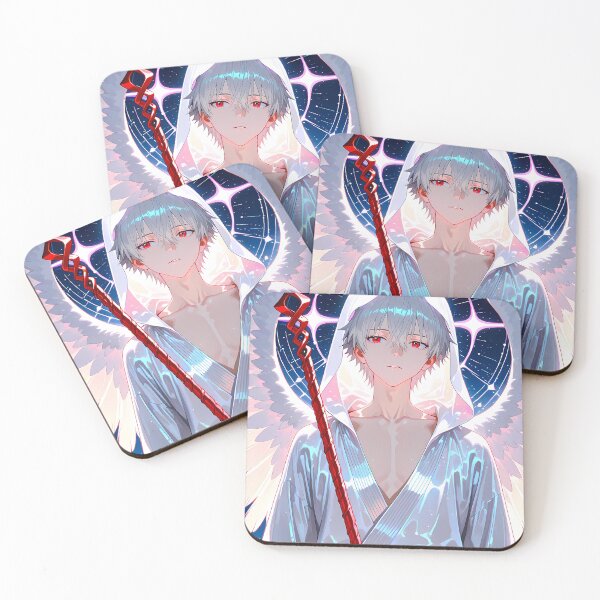 Item preview, Kaworu Nagisa Neon Genesis Evangelion Anime Angel Wings Sacred Halo designed and sold by CarlosBender.