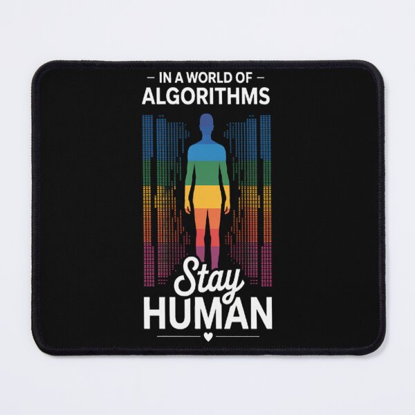 Item preview, Stay Human in a World of Algorithms designed and sold by StuffNestie.