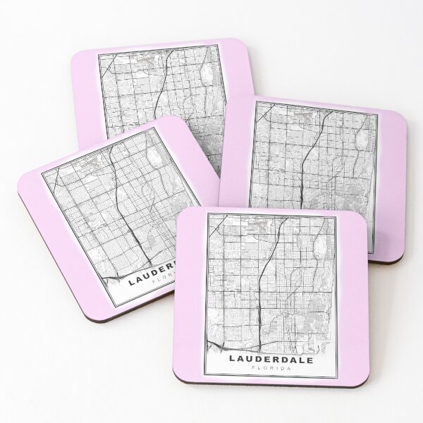 Item preview, Minimalist Fort Lauderdale Map designed and sold by Tamas Das.
