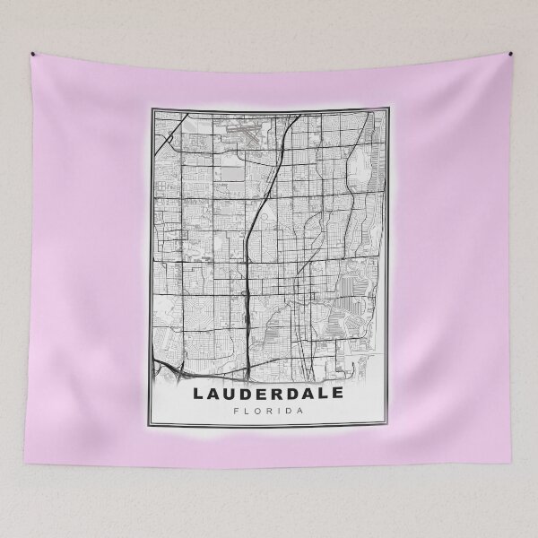Item preview, Minimalist Fort Lauderdale Map designed and sold by Tamas Das.