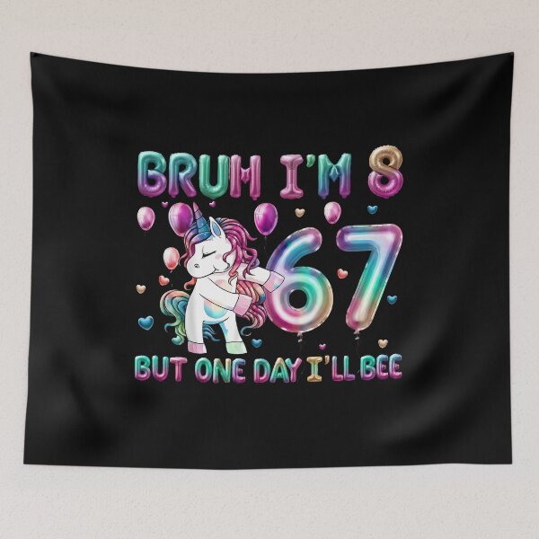 Item preview, Funny 8th Birthday Unicorn 67 Six Seven Dream T-Shirt designed and sold by LashondaGreen89.