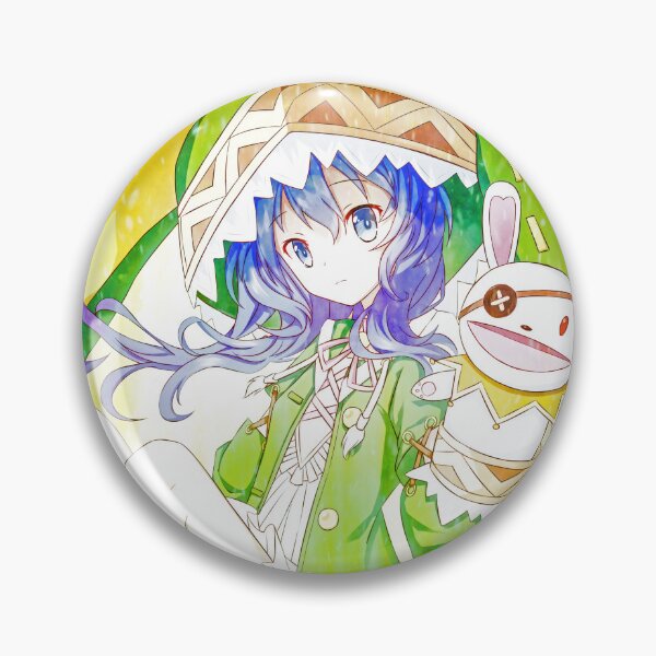 Item preview, Yoshino Himekawa Date A Live Green Anime Girl Cute Snow Bunny Magic designed and sold by Tokyonomad.