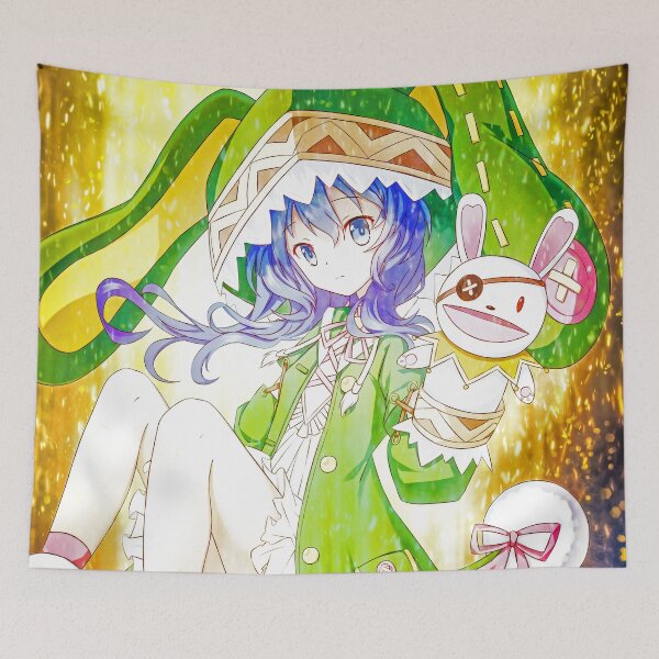 Item preview, Yoshino Himekawa Date A Live Green Anime Girl Cute Snow Bunny Magic designed and sold by Tokyonomad.