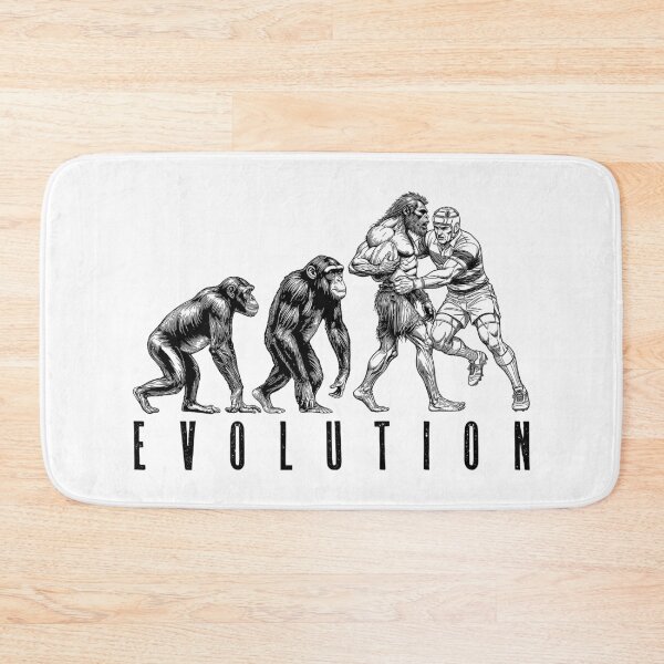 Item preview, Rugby Player Evolution Funny Vintage Tackle Neanderthal designed and sold by GrandeDuc.