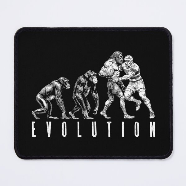 Item preview, Rugby Player Evolution Funny Vintage Tackle Neanderthal designed and sold by GrandeDuc.
