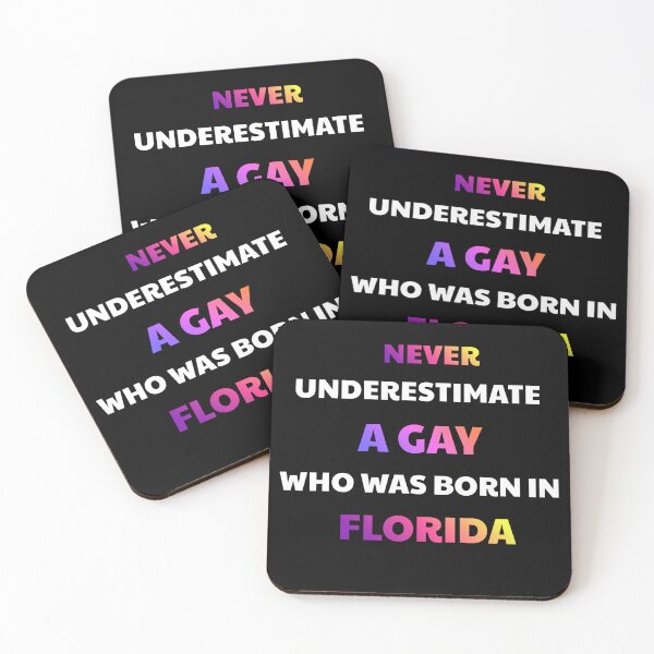 Item preview, Proud Florida Born Gay Identity Quote designed and sold by julissa9474.