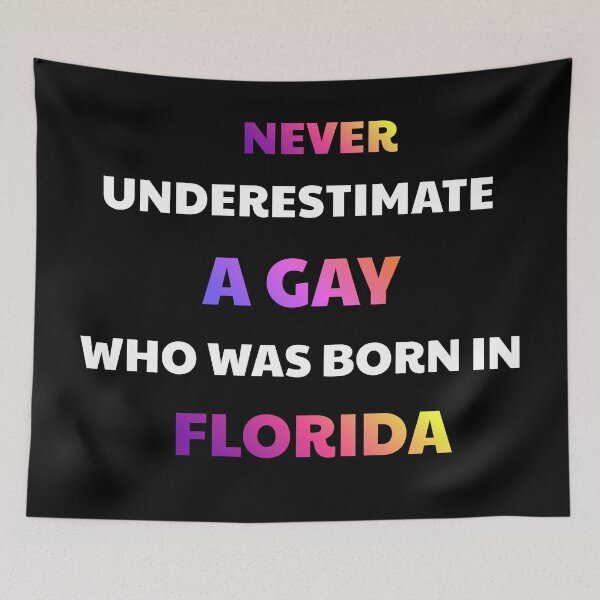 Item preview, Proud Florida Born Gay Identity Quote designed and sold by julissa9474.