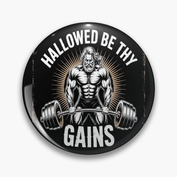 Item preview, Strength Anthem Hallowed Be Thy Gains designed and sold by StuffNestie.