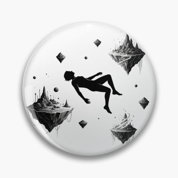 Item preview, Effortless Float Surreal Space Black White Dreamscape Design designed and sold by INNER WINNER YOU.