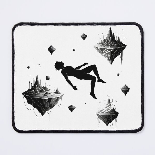 Item preview, Effortless Float Surreal Space Black White Dreamscape Design designed and sold by INNER WINNER YOU.