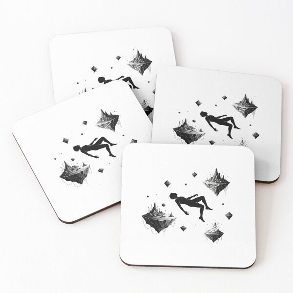 Item preview, Effortless Float Surreal Space Black White Dreamscape Design designed and sold by INNER WINNER YOU.