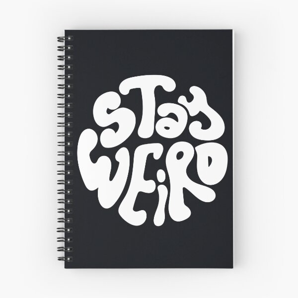 Item preview, Stay Weird Retro Groovy Wavy Typography Design designed and sold by designRshop999.