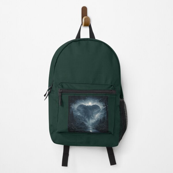 Item preview, Elephant Without an Elephant — Moonlit Jungle Silhouette designed and sold by GeoWild Designs.