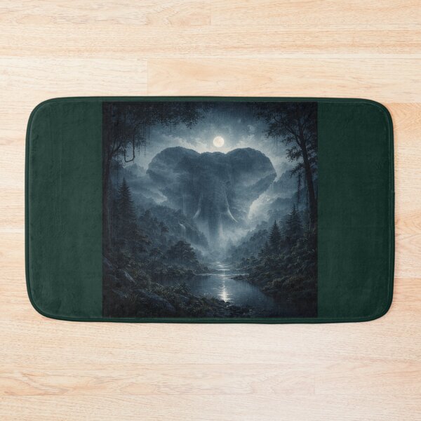 Item preview, Elephant Without an Elephant — Moonlit Jungle Silhouette designed and sold by GeoWild Designs.