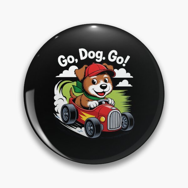 Item preview, Go Dog Go Cute Racing Dog Illustration designed and sold by Nogameee142x.