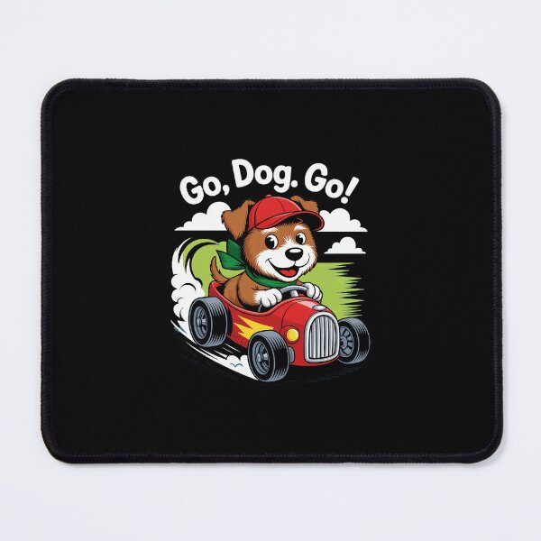 Item preview, Go Dog Go Cute Racing Dog Illustration designed and sold by Nogameee142x.