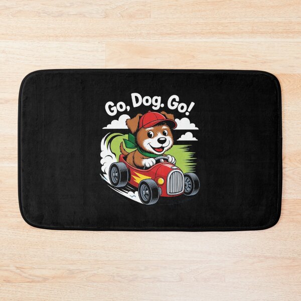 Item preview, Go Dog Go Cute Racing Dog Illustration designed and sold by Nogameee142x.