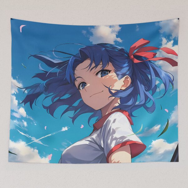 Item preview, Sakura Matou Fate Stay Night Bright Anime Girl Waifu Sky Youth Blossom designed and sold by Tokyonomad.