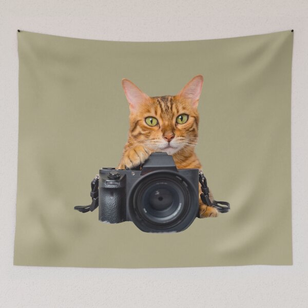 Item preview, Professional Photographer Cat - Funny Feline with Camera designed and sold by Great Sun.