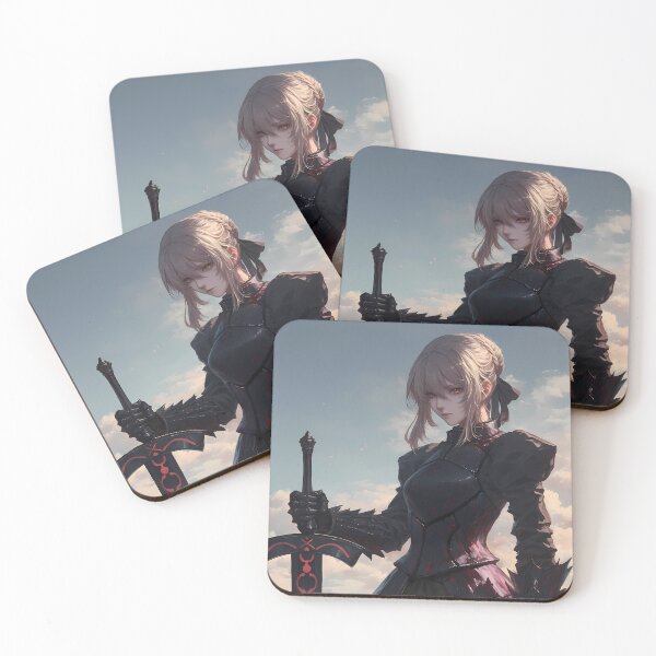 Item preview, Saber Alter Fate Stay Night Dark Anime Girl Waifu Black Knight Storm designed and sold by Tokyonomad.
