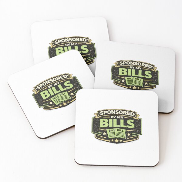 Item preview, Sponsored by My Bills Funny Work Humor Retro Badge Design designed and sold by Purdiole-art.
