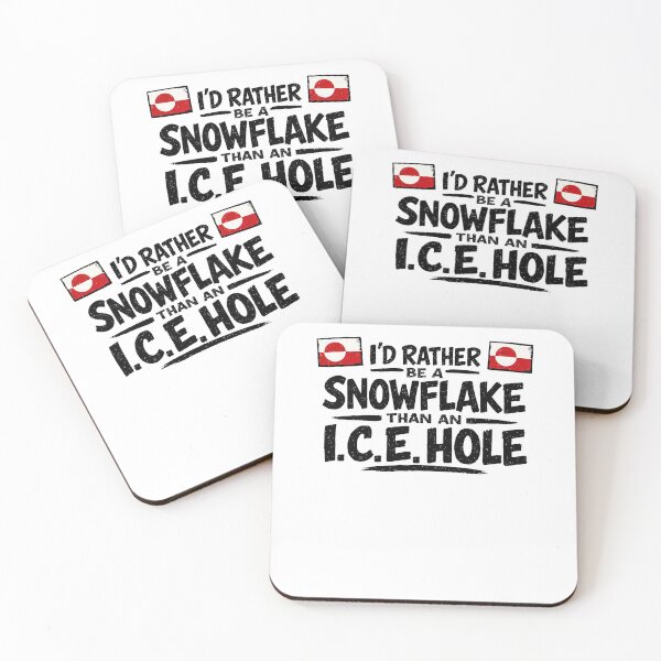 Item preview, I'd Rather Be a Snowflake Than ICE Greenland Not For Sale Resistance designed and sold by elderberry.