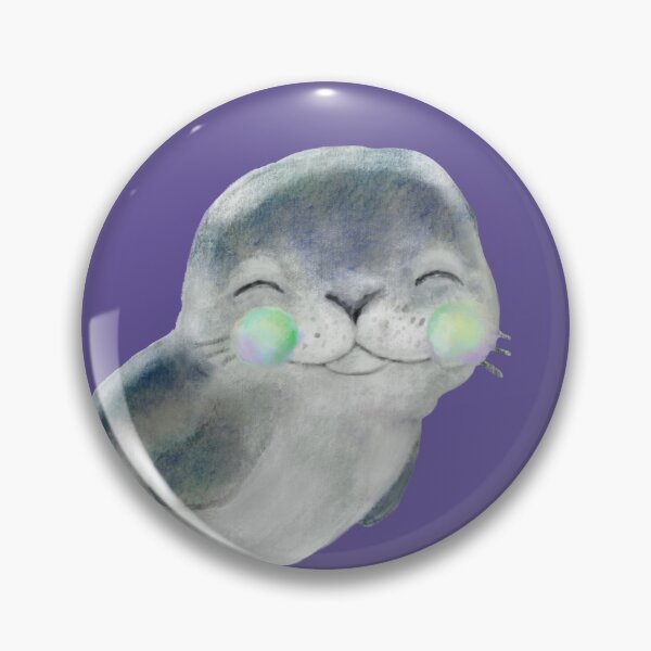 Item preview, Wee Crabeater Seal - Cute Watercolor designed and sold by LittleCloudShop.