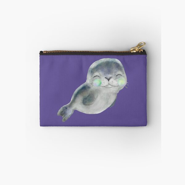 Item preview, Wee Crabeater Seal - Cute Watercolor designed and sold by LittleCloudShop.