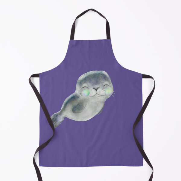 Item preview, Wee Crabeater Seal - Cute Watercolor designed and sold by LittleCloudShop.