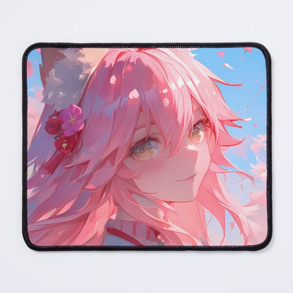 Item preview, Tamamo No Mae Caster Fate Grand Order Anime Girl Waifu Sakura Pink Serenity designed and sold by Tokyonomad.