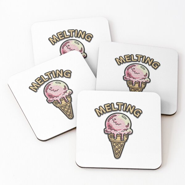 Item preview, Embroidery Melting Ice Cream Patch Cartoon Summer Vibes designed and sold by INNER WINNER YOU.