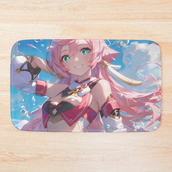 Item preview, Yanfei Genshin Impact Anime Girl Law Fire Liyue Waifu Crimson Counsel designed and sold by Tokyonomad.
