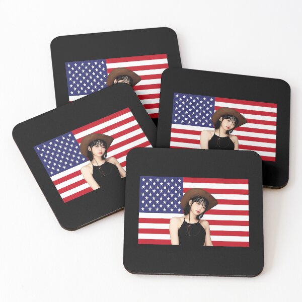 Item preview, Le Sserafim American Flag Concept Portrait designed and sold by Homealone914.