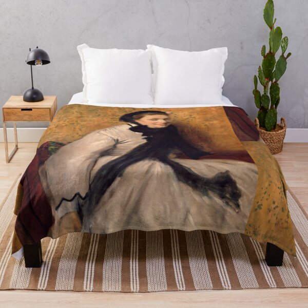 Item preview, Portrait of a Woman in Gray by Edgar Degas: Elegant Impressionist Portrait designed and sold by artofuniverse.
