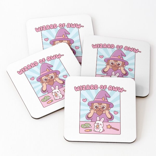 Item preview, Funny Wizard Of Aww And Cute Bunny Rabbit designed and sold by rustydoodle.