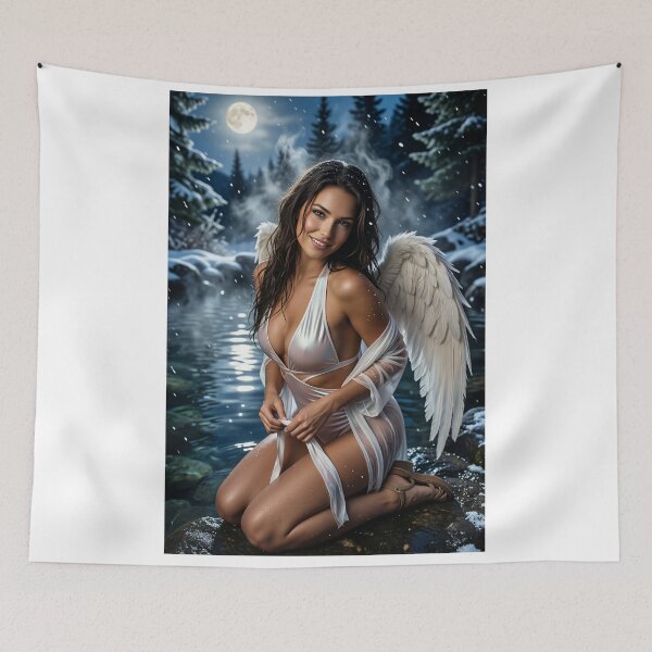 Item preview, Snow Angel in Moonlit Spring designed and sold by CathryneDelamort.