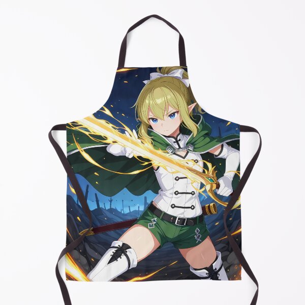 Item preview, Ryuu Lion Danmachi Anime Girl Fantasy Elf Action Fire Slash designed and sold by Tokyonomad.