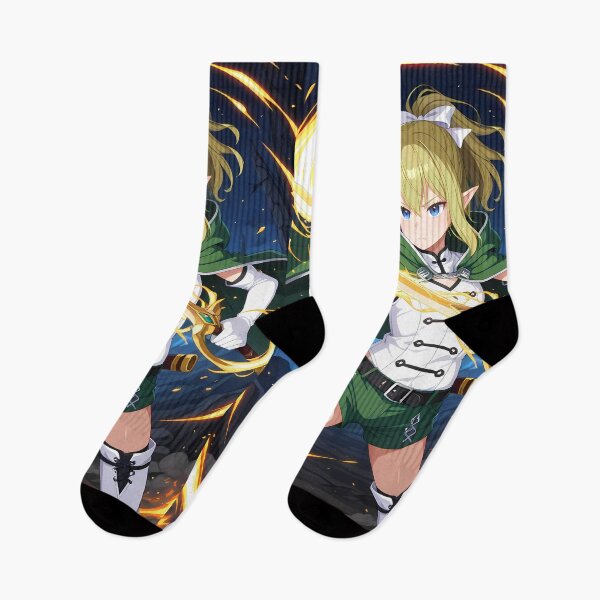 Item preview, Ryuu Lion Danmachi Anime Girl Fantasy Elf Action Fire Slash designed and sold by Tokyonomad.