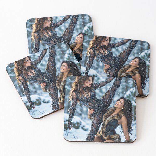 Item preview, Black Web Bodysuit High Kick in Snow designed and sold by CathryneDelamort.
