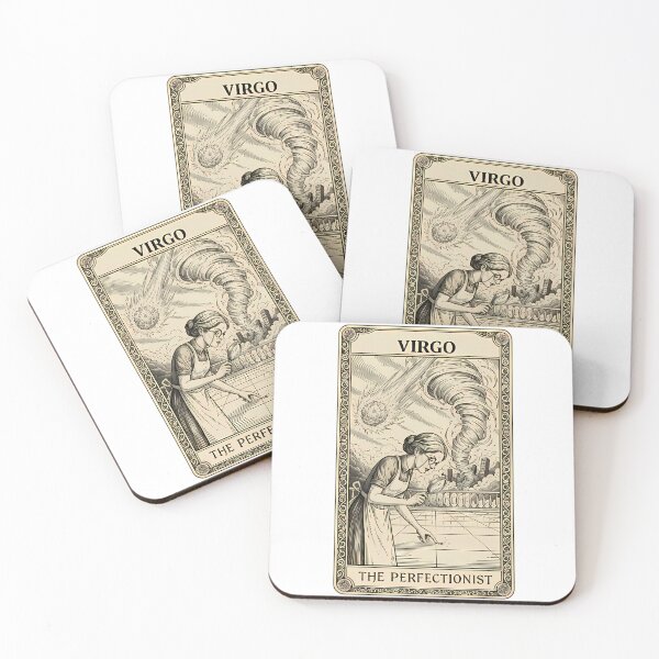 Item preview, Virgo Tarot Card - The Perfectionist | Sarcastic Astrology Art designed and sold by Midnight Ink Studio.