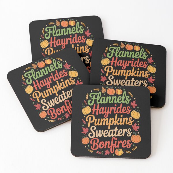 Item preview, Flannels Hayrides Pumpkins Sweaters Bonfires Fall designed and sold by TeamLequid.