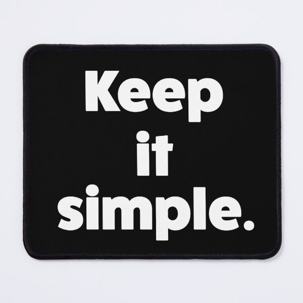 Item preview, Keep It Simple Minimalist Quote – Modern Lifestyle Typography designed and sold by Absyntart.