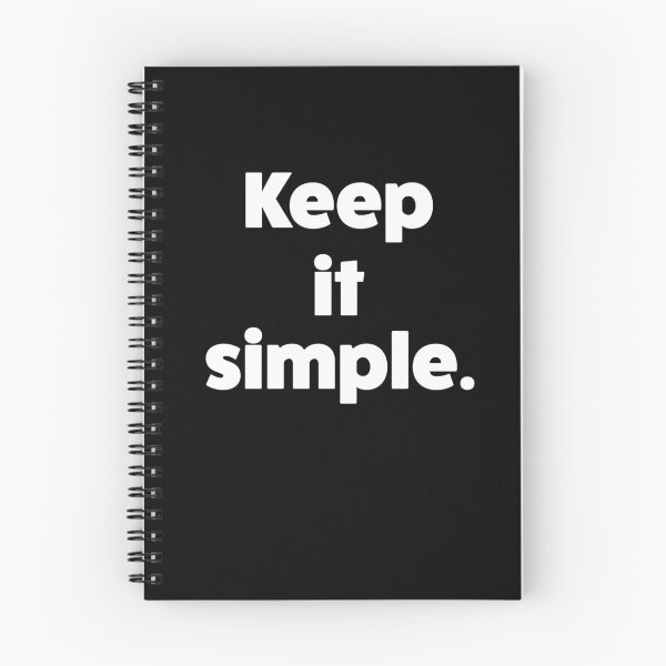 Item preview, Keep It Simple Minimalist Quote – Modern Lifestyle Typography designed and sold by Absyntart.
